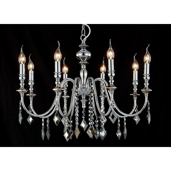 Подвесная люстра Crystal Lux MERCEDES SP8 CHROME/SMOKE, фото , изображение 2